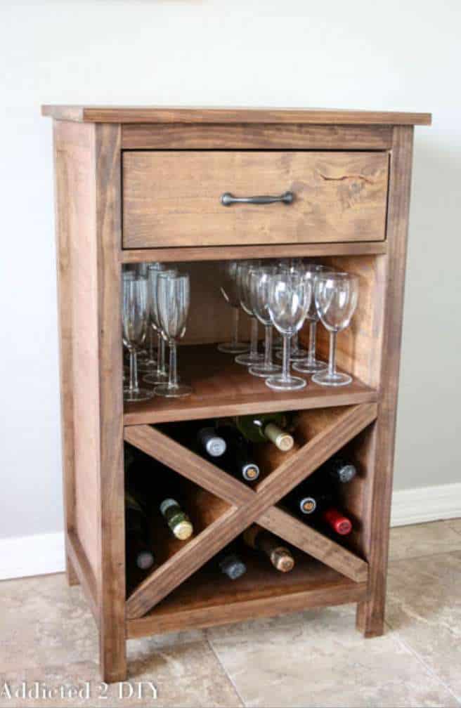 DIY Wine Cabinet – With Printable Plans