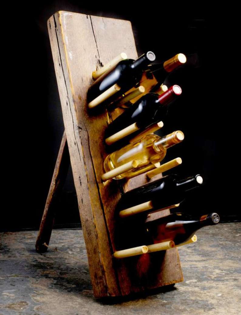 Reclaimed Primitive Wine Rack