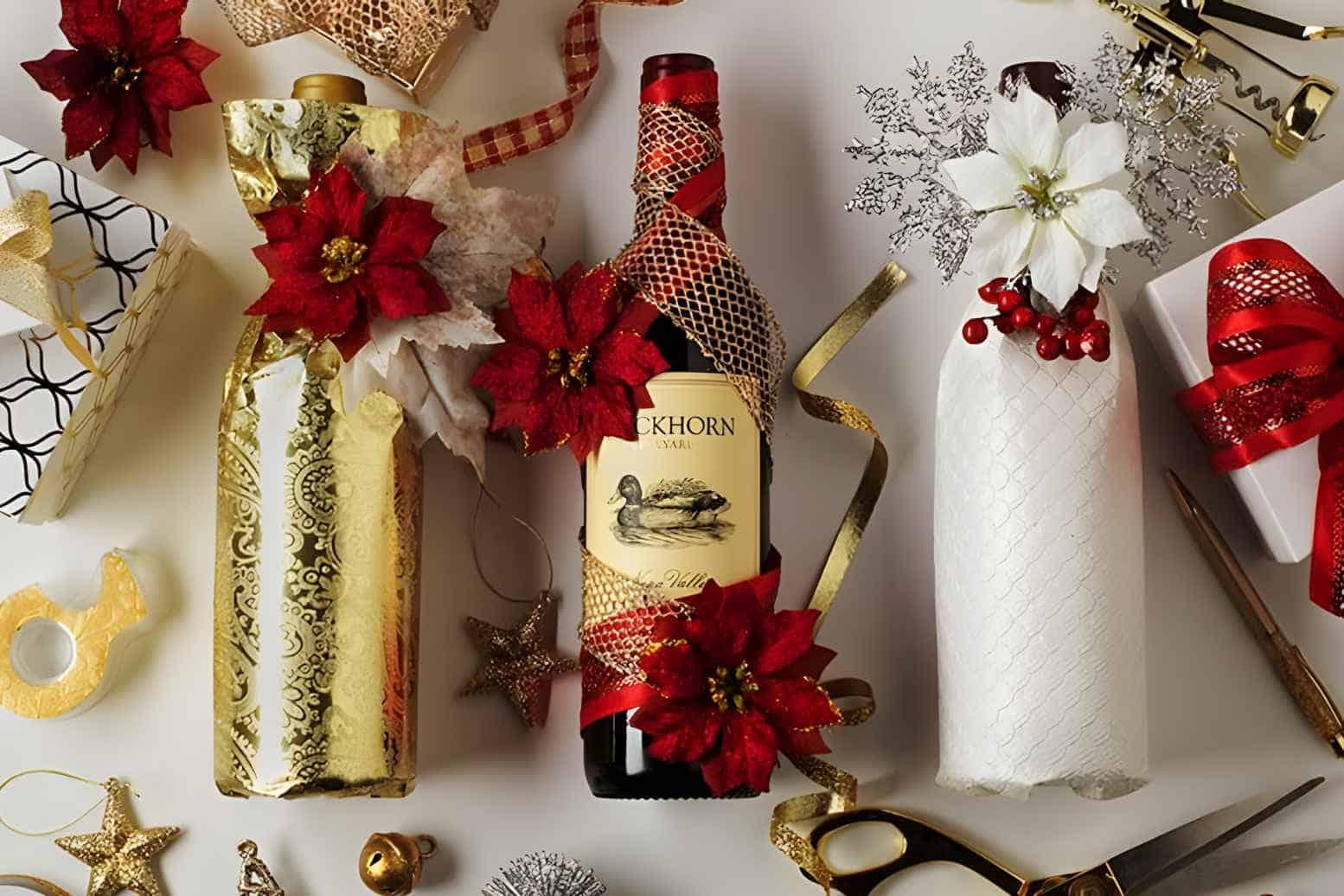 Gift-wrapping Wine Bottles