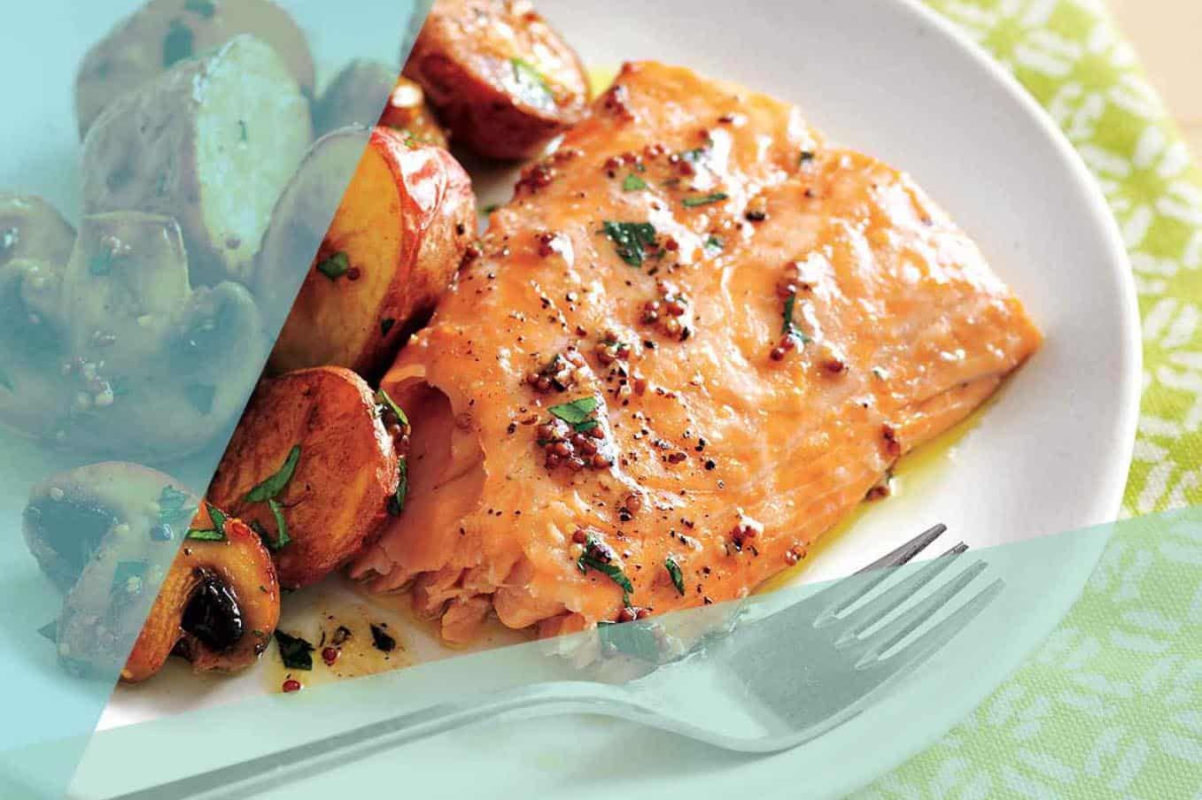 Oven-Baked Salmon With Wine