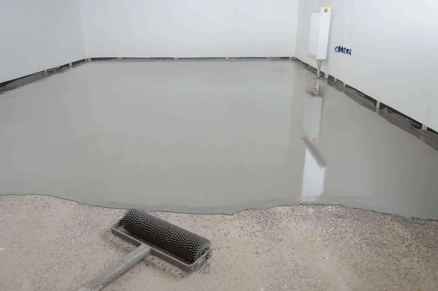 Secure a concrete floor with a concrete sealer