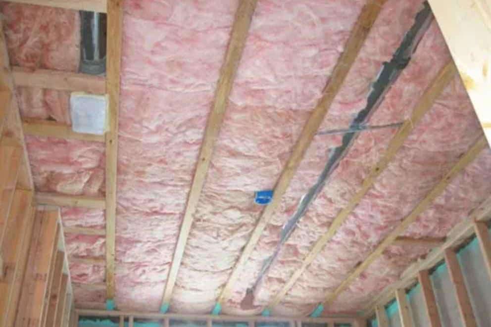 add R-30 insulation to the exposed ceiling