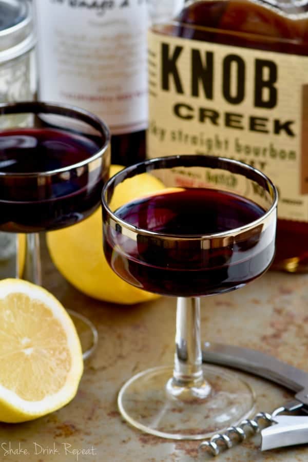Wine and Whiskey Cocktail