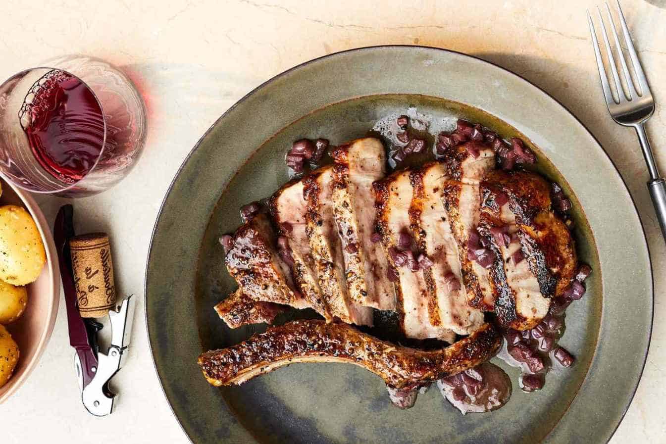Effects of Wine on Pork Chops