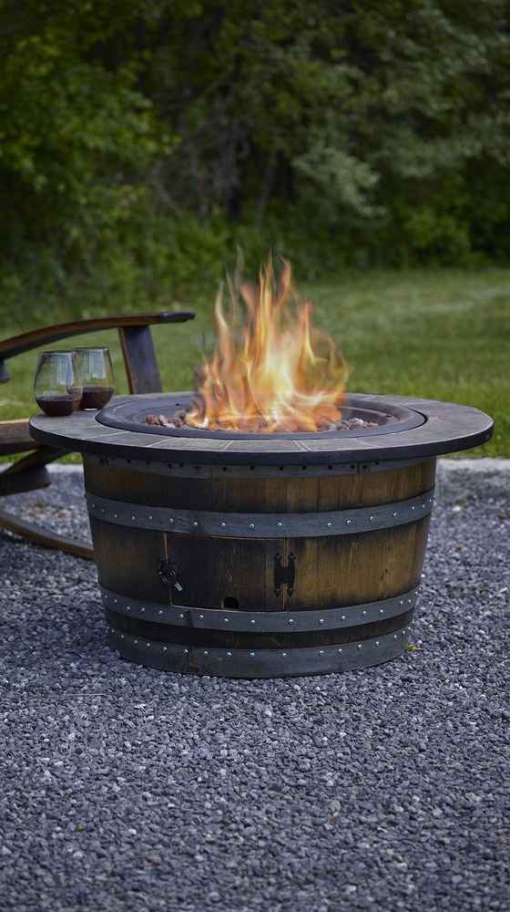 Old Barrel DIY Outdoor Firepit