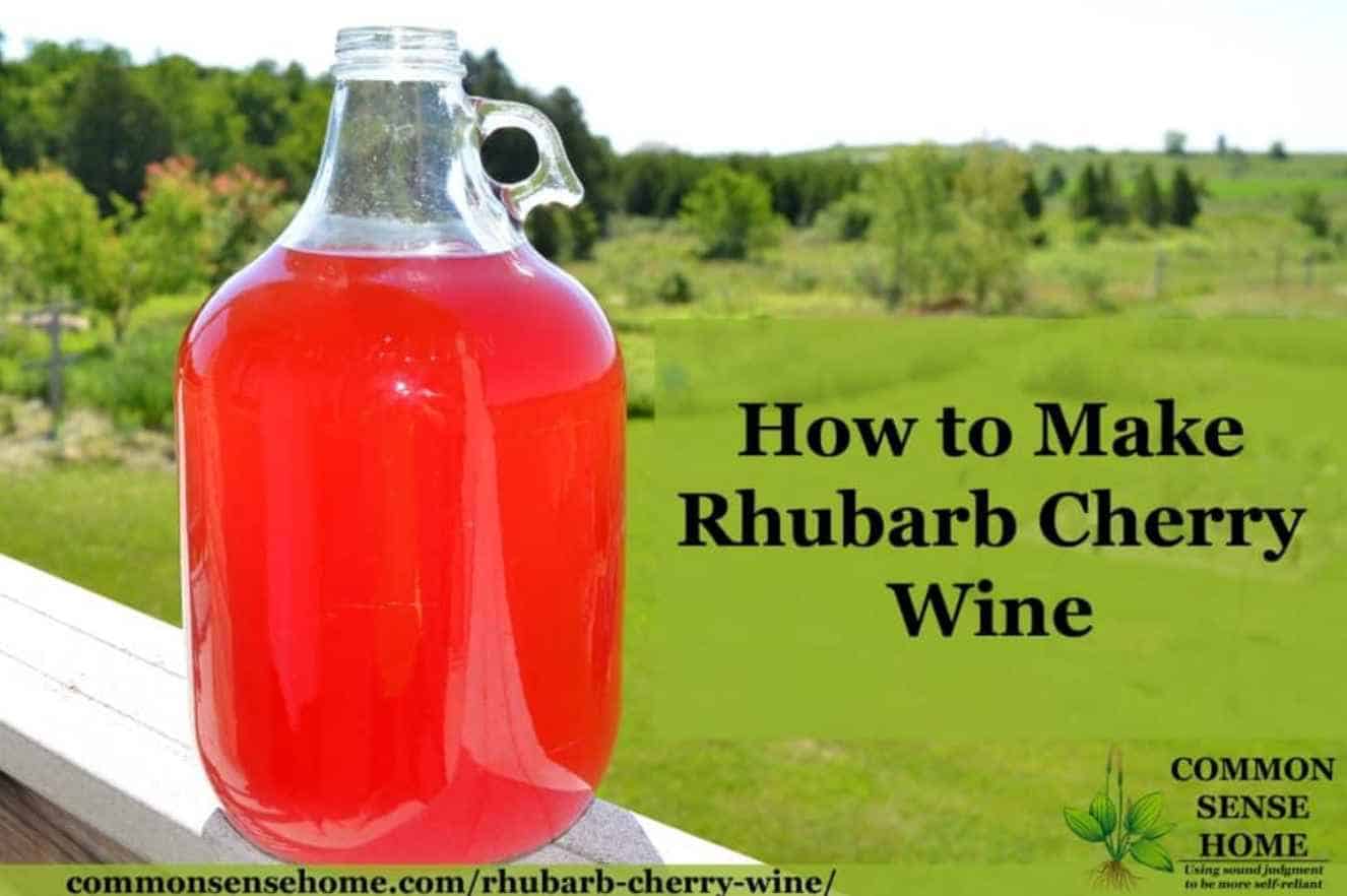 Laurie's Rhubarb Cherry Wine